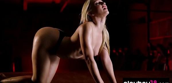  Ordinary yoga session turned into sensual striptease